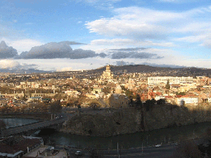  Tbilisi, view from town castle Narikala