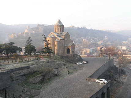 Old Tbilisi. Metekhi Cathedral